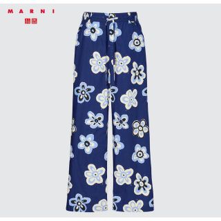 ユニクロ(UNIQLO)の☆即完売☆UNIQLO×MARNI イージーワイドフィットパンツ BLUE M(その他)