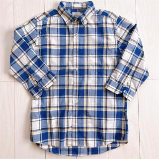 ユナイテッドアローズグリーンレーベルリラクシング(UNITED ARROWS green label relaxing)の美品＊グリーンレーベル チェックシャツ　L(シャツ)