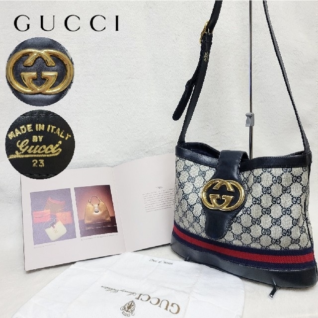 Gucci - 【希少】オールド グッチ 肩掛けバッグ バケツバッグ シェリー ...