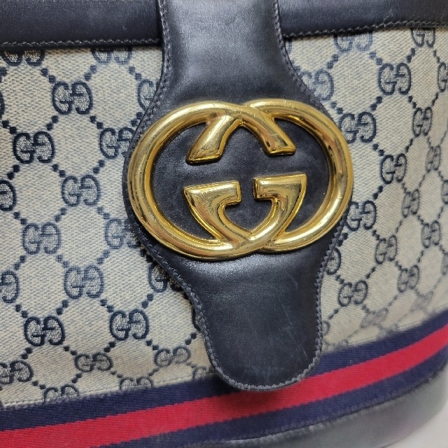 良好品】 Gucci - 【希少】オールド グッチ 肩掛けバッグ バケツバッグ
