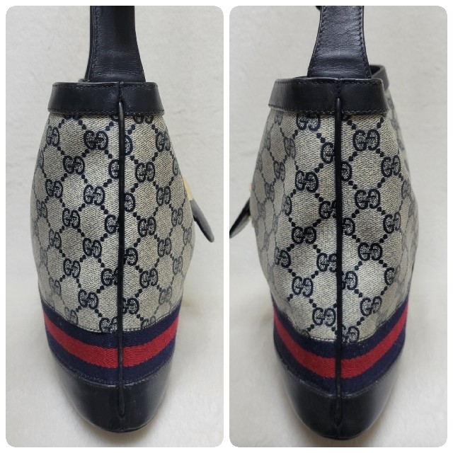 良好品】 Gucci - 【希少】オールド グッチ 肩掛けバッグ バケツバッグ