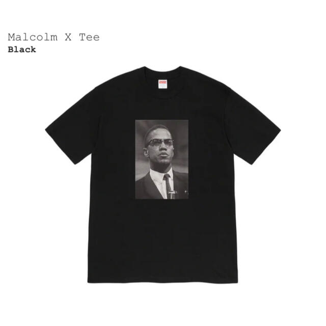 Tシャツ/カットソー(半袖/袖なし)【22ss】シュプリームSupreme Malcolm X Tee ブラック M