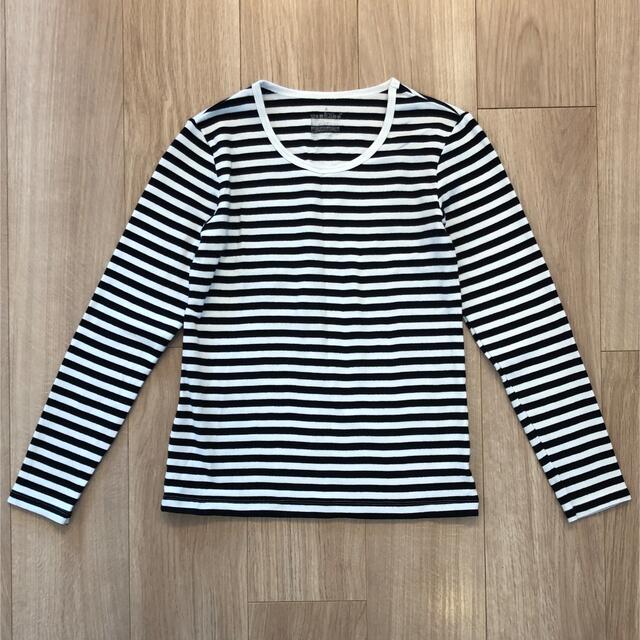 MUJI (無印良品)(ムジルシリョウヒン)のMUJI ボーダーシャツ レディースのトップス(Tシャツ(長袖/七分))の商品写真