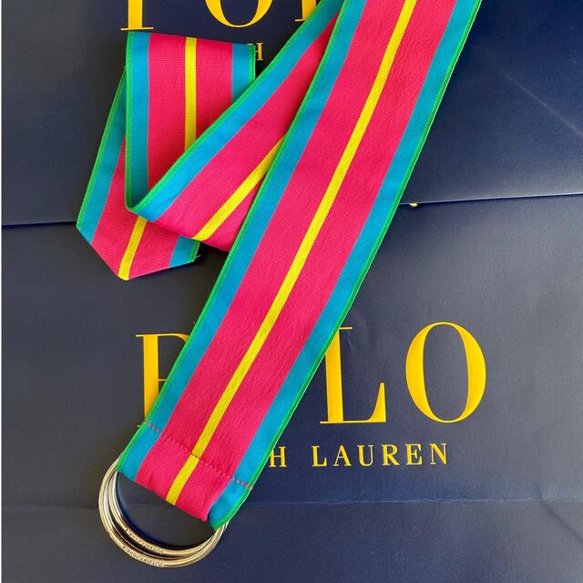 POLO RALPH LAUREN(ポロラルフローレン)のポロラルフローレン　ベルト幅広でカラフル レディースのファッション小物(ベルト)の商品写真