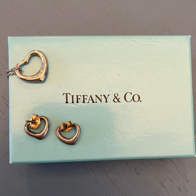 Tiffany ティファニー　オープンハート　ネックレス ピアス　セット