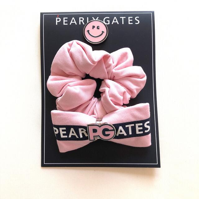 PEARLY GATES(パーリーゲイツ)の新品未使用✨パーリーゲイツ マーカー付 シュシュ✨髪飾り スポーツ/アウトドアのゴルフ(ウエア)の商品写真