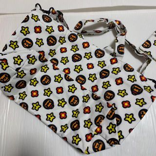 アベイシングエイプ(A BATHING APE)の【未使用】 ベイプキッズ　マイロ　マザーズバッグ ショルダーバッグ　ポーチ付き(マザーズバッグ)