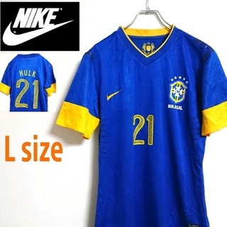 NIKE ナイキ ブラジル ゲームシャツ Tシャツ ワンポイントロゴ   L