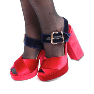 クレイミー(Crayme,)のvelvet cloth sandals(サンダル)