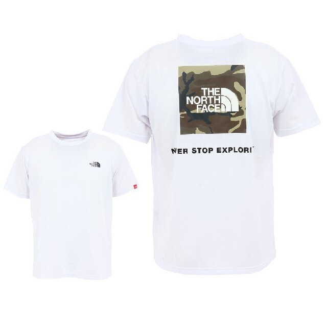 THE NORTH FACE(ザノースフェイス)のXXL ノースフェイス スクエアカモフラージュTシャツ NT32158 W 白 メンズのトップス(Tシャツ/カットソー(半袖/袖なし))の商品写真
