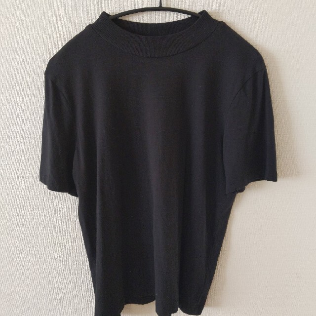 ZARA(ザラ)のコットンTシャツ　ZARA　ブラック レディースのトップス(Tシャツ(半袖/袖なし))の商品写真