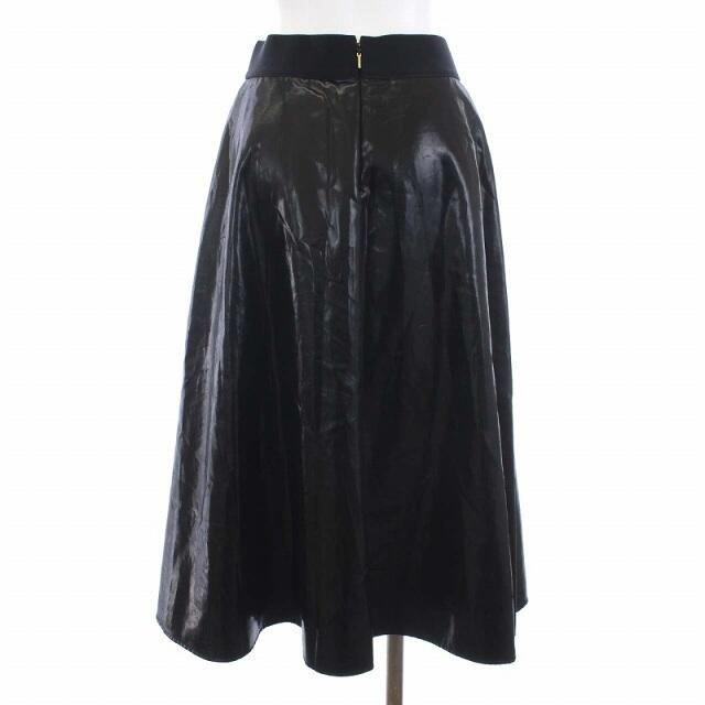EPOCA(エポカ)のエポカ 19AW グロッシーチンツスカート ミモレ丈 ロング 40 M 黒 レディースのスカート(ロングスカート)の商品写真
