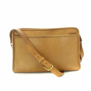 コーチ(COACH)のコーチ COACH ショルダーバッグ レザー 無地 茶色 ブラウン /NM(ショルダーバッグ)