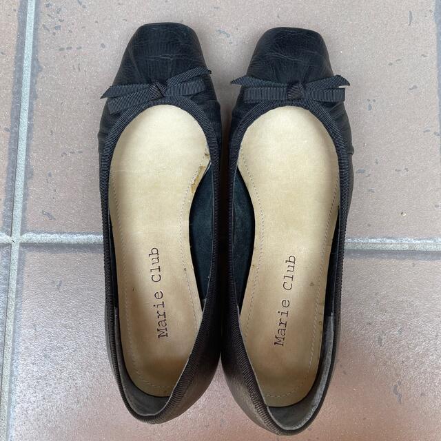 Marie Club(マリークラブ)のリボン付き黒パンプス☆ レディースの靴/シューズ(ハイヒール/パンプス)の商品写真