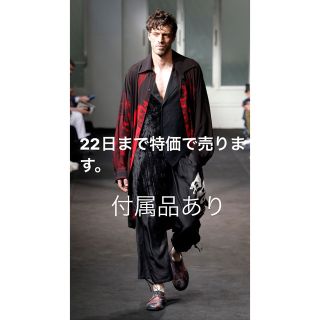 ヨウジヤマモト(Yohji Yamamoto)のヨウジヤマモト 19ss 赤い女シャツコート    20ss 21ss 22ss(シャツ)