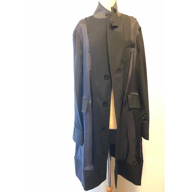 sacai 2021SS suiting coat 半額商品 www.gold-and-wood.com リルーム ウールビッグダブルブレステッドロングコート S