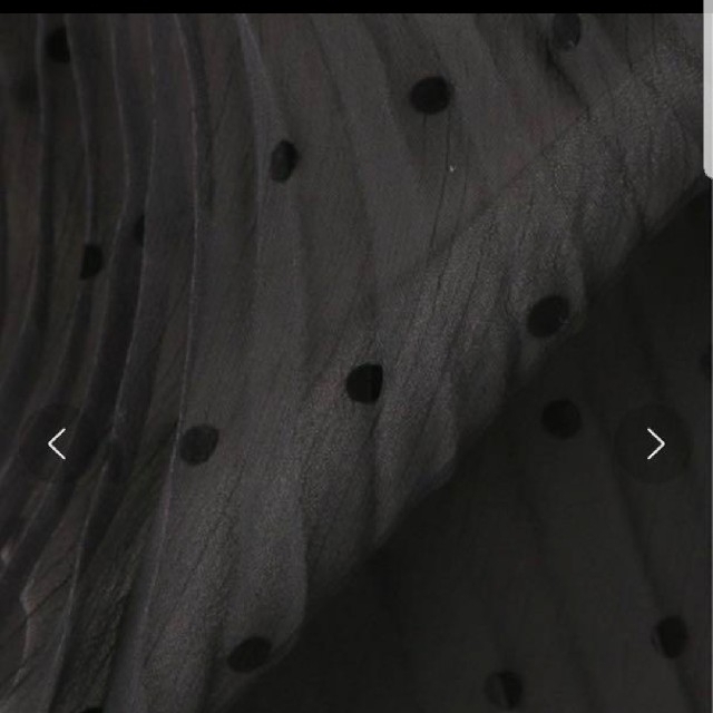 IENA(イエナ)の人気　完売　IENA フロッキーDOTプリーツスカート ドット　スカート レディースのスカート(ロングスカート)の商品写真