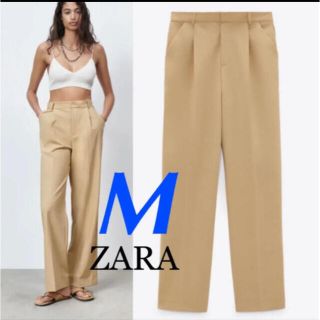 ザラ(ZARA)の22 完売品　ZARA フルレングスパンツ　M(クロップドパンツ)