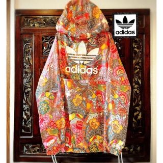 adidas - アディダス ファーム 南国 花柄 ナイロンパーカー ウィンド ...