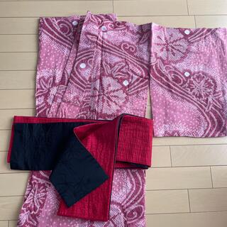 ピンク絞り　浴衣　帯付きセット(浴衣)