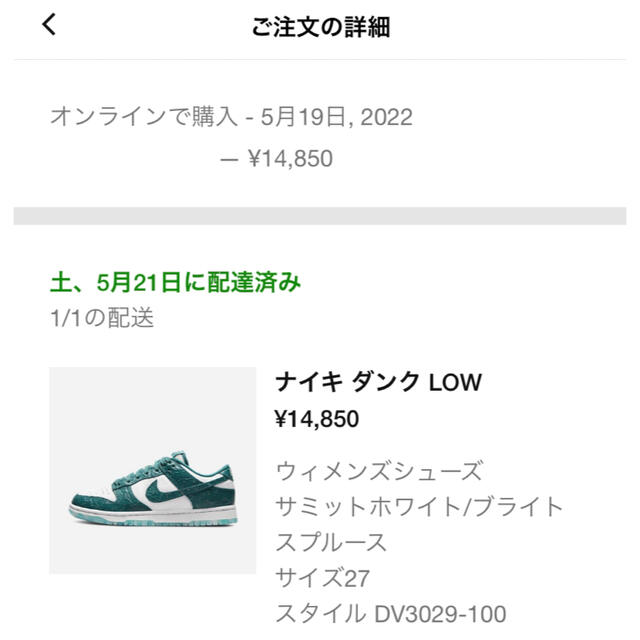 NIKE(ナイキ)の【新品/送料込み】Ocean ウィメンズ ダンク LOW 27.0 26.5 レディースの靴/シューズ(スニーカー)の商品写真