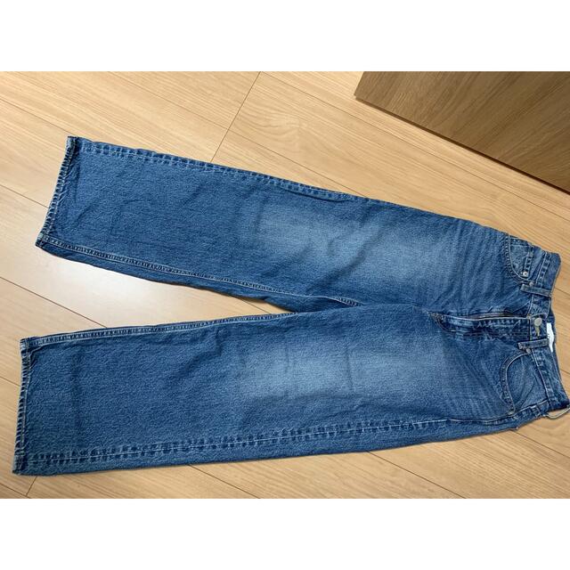 AZUL by moussy(アズールバイマウジー)のHIGH WAIST DENIM WIDE ２ S レディースのパンツ(デニム/ジーンズ)の商品写真