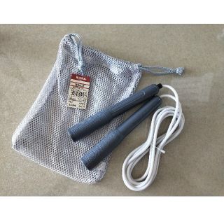 ムジルシリョウヒン(MUJI (無印良品))の無印良品　なわとび　未使用品　約270cm グレー　袋付き(トレーニング用品)