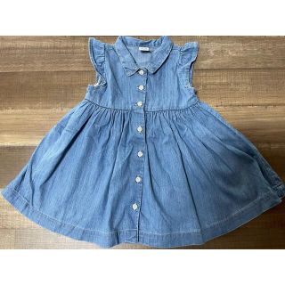 ベビーギャップ(babyGAP)のbaby GAP  デニムワンピース 80(ワンピース)