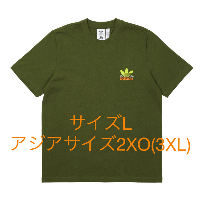 L ADIDAS PALACE NATURE TEE Wild Pineトップス