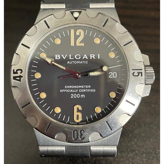 ベルト訳あり☆【BVLGARI】ブルガリ ディアゴノ デイト LCV35S 自動巻き メンズ_717007