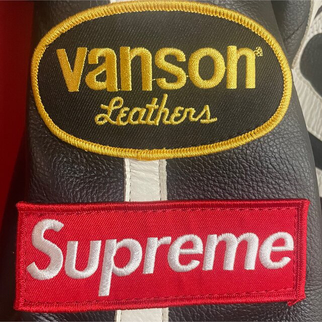 Supreme Vanson Leather Bones Sサイズ