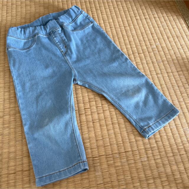 MUJI (無印良品)(ムジルシリョウヒン)のデニムパンツ　100 キッズ/ベビー/マタニティのキッズ服男の子用(90cm~)(パンツ/スパッツ)の商品写真