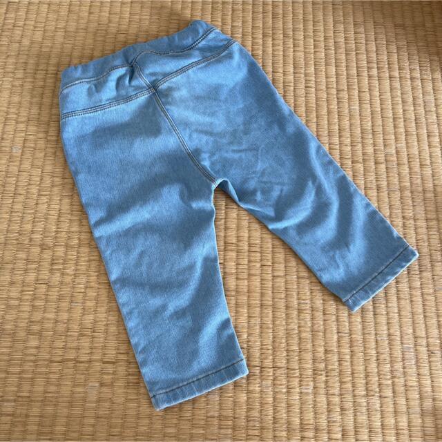 MUJI (無印良品)(ムジルシリョウヒン)のデニムパンツ　100 キッズ/ベビー/マタニティのキッズ服男の子用(90cm~)(パンツ/スパッツ)の商品写真