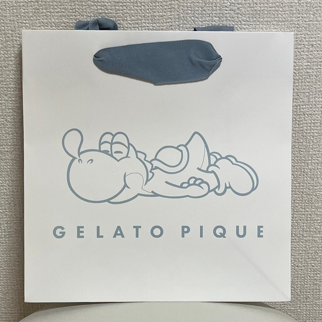 gelato pique(ジェラートピケ)のジェラートピケ ヨッシー ハンドタオル ステッカー マリオ ノート ショッパー レディースのファッション小物(ハンカチ)の商品写真