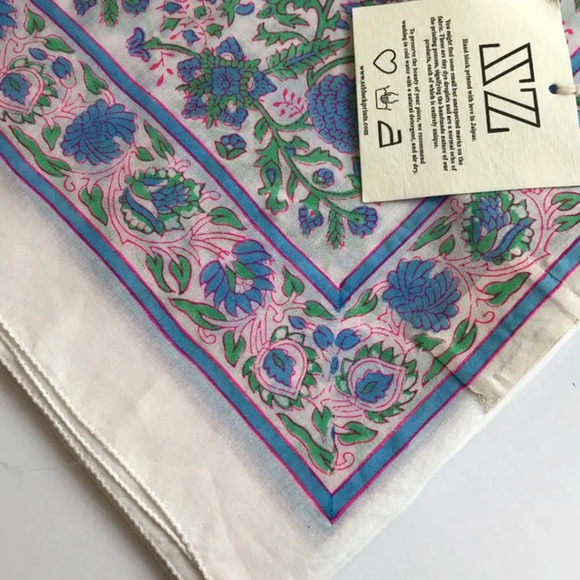 SZ Blockprints エスゼットブロックプリント Sarong ストール 未使用 ロンハーマン ドゥーズィ - icaten.gob.mx