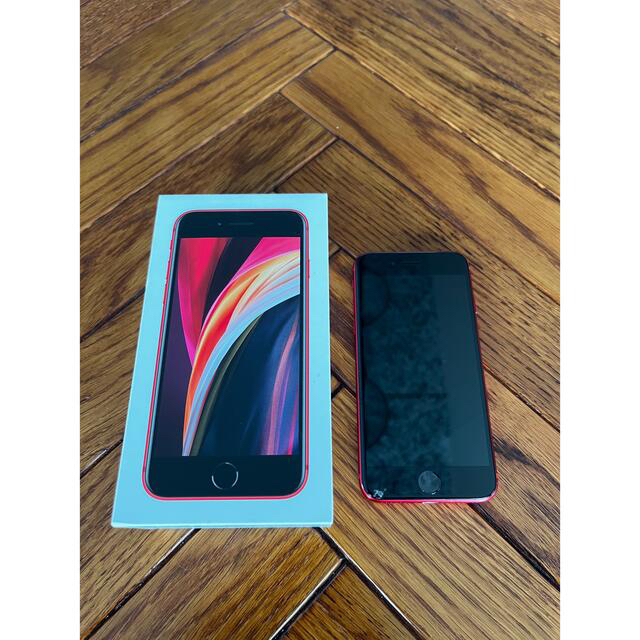 スマホ/家電/カメラiPhone se2 128GB SIMフリー RED ジャンク品