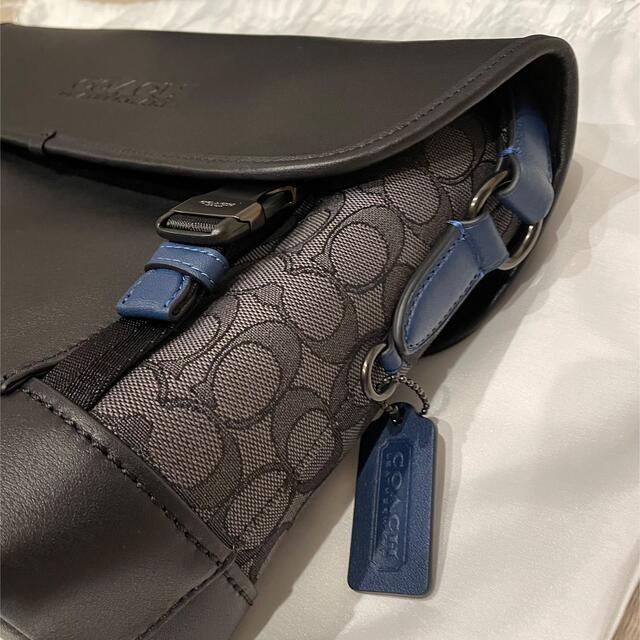 即納得価】 COACH - コーチ☆リーグ バイク バッグ シグネチャー ジャ