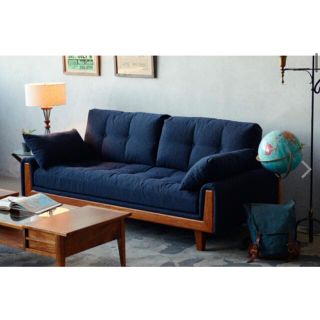 ジャーナルスタンダード(JOURNAL STANDARD)のACME FURNITURE WINDAN SOFA ソファ フェザー ネイビー(三人掛けソファ)