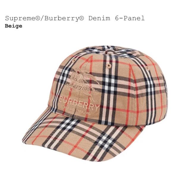 Supreme   supreme burberry denim 6panel capの通販 by SKY's shop