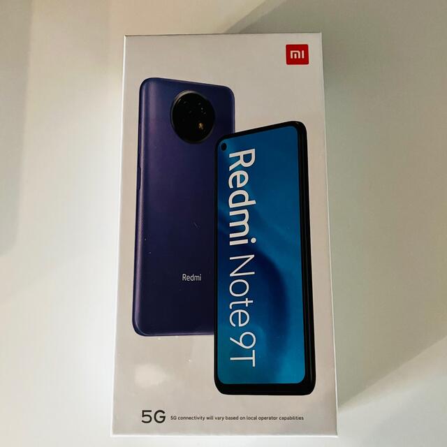 Xiaomi Redmi Note 9T 新品未使用　5G対応スマートフォン本体