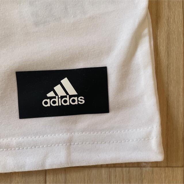 adidas(アディダス)の新品アディダスホワイトTシャツレディース レディースのトップス(Tシャツ(半袖/袖なし))の商品写真