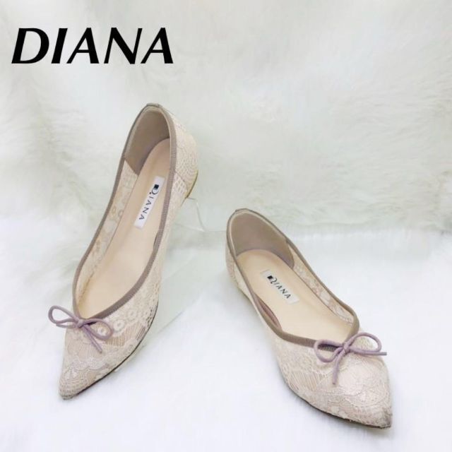 美品　Diana ダイアナ　レース パンプス  23cm