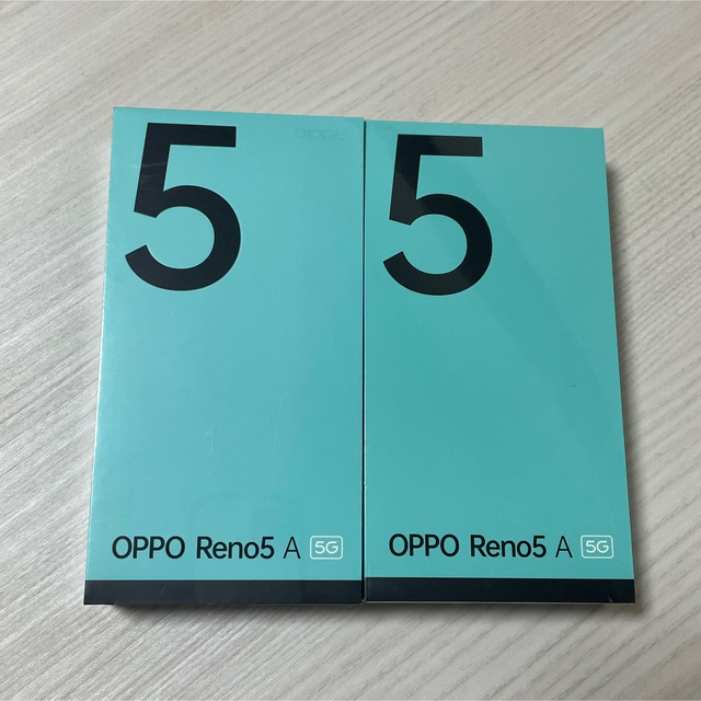 新品未開封送料無料 2台シュリンク付 OPPO Reno 5A Y!mobil版