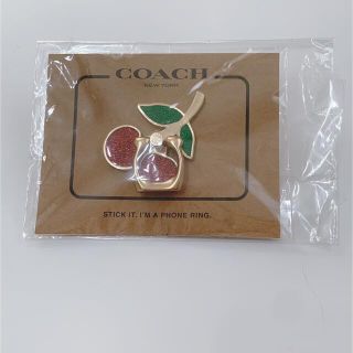 コーチ(COACH)のcoach チェリー　スマホリング(その他)