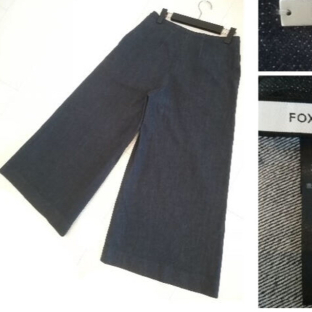 FOXEY(フォクシー)の専用　フォクシー　デニム　クロップドパンツ　38 レディースのパンツ(クロップドパンツ)の商品写真