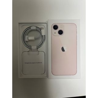 アイフォーン(iPhone)のiPhone13mini pink 256G simフリー(スマートフォン本体)