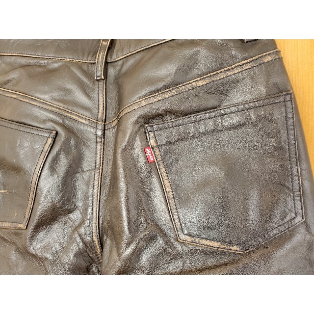 『希少』Levi's 519ー49ーJ36 牛革パンツ