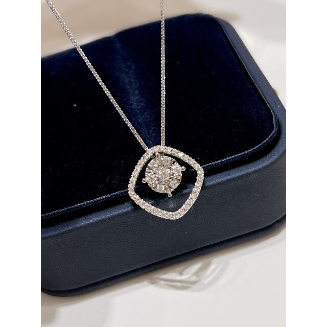 ダイヤモンドネックレス K18 新品-