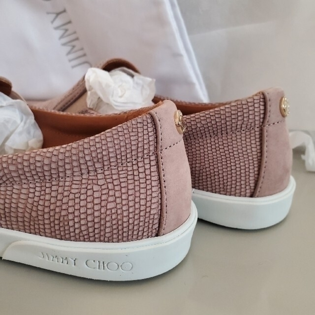 小慣れ感ある JIMMY CHOO スリッポン デッキシューズ 2