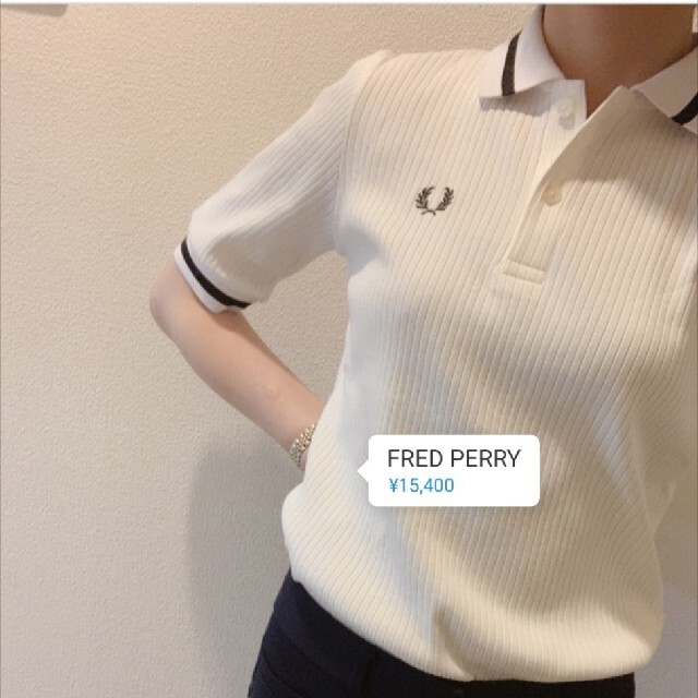 フレッドペリー☆リブポロシャツ☆新品☆ホワイト☆10 | フリマアプリ ラクマ